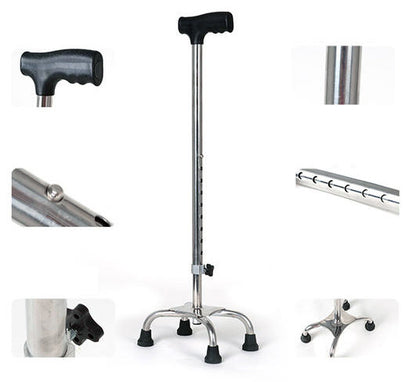 Adjustable Stainless Steel Walking Stick Cane