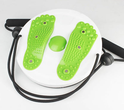 Foot Massaging Waist Twist Board with Resistance Bands