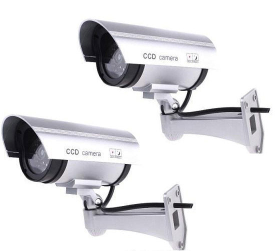 2 x IR Simulation Dummy Security Cameras