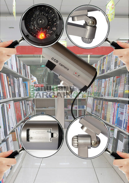 2 x IR Simulation Dummy Security Cameras