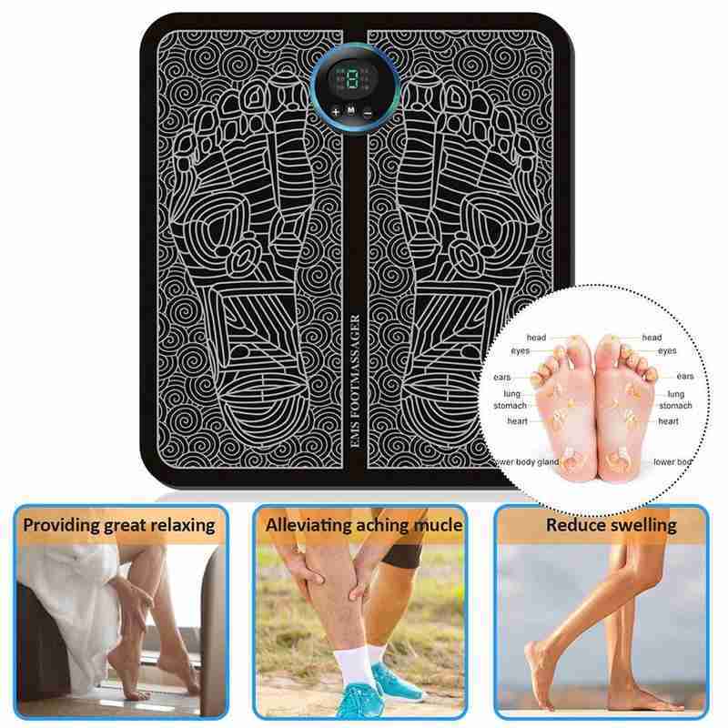 Electric EMS Physiotherapy Massage Foot Massager Pad