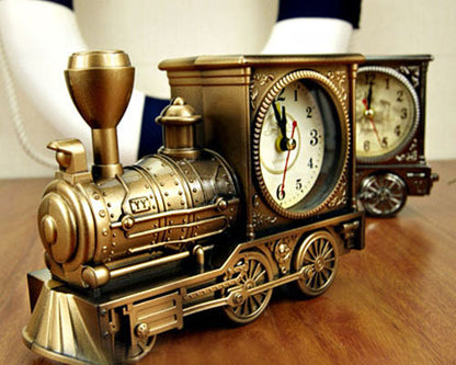 Deluxe Vintage Train Alarm Clock (Copper)