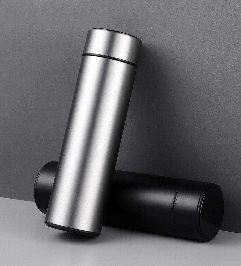 Stainless Steel Thermal Flask Water Bottle (Silver)