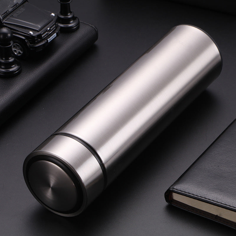 Stainless Steel Thermal Flask Water Bottle (Silver)