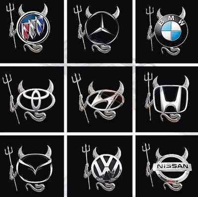 3D Devil Car Sticker Auto Decal Self-adhesive