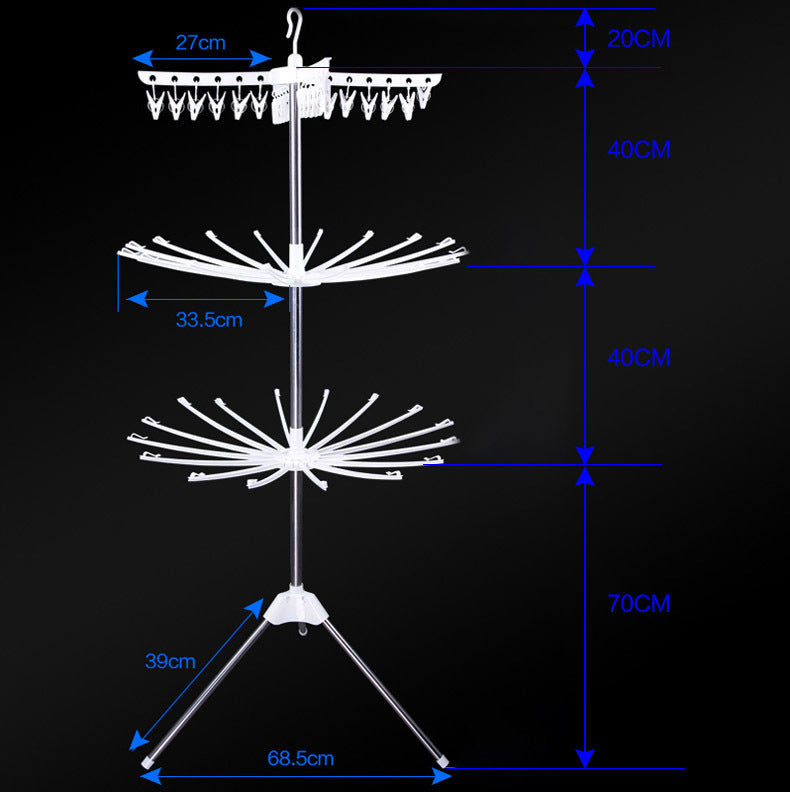 360 Degree Swivel Clothes Towel Airer Hanger Drying Rack