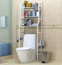 3 Tier Space-saving Bathroom Over Toilet Rack Storage Shelf Organiser