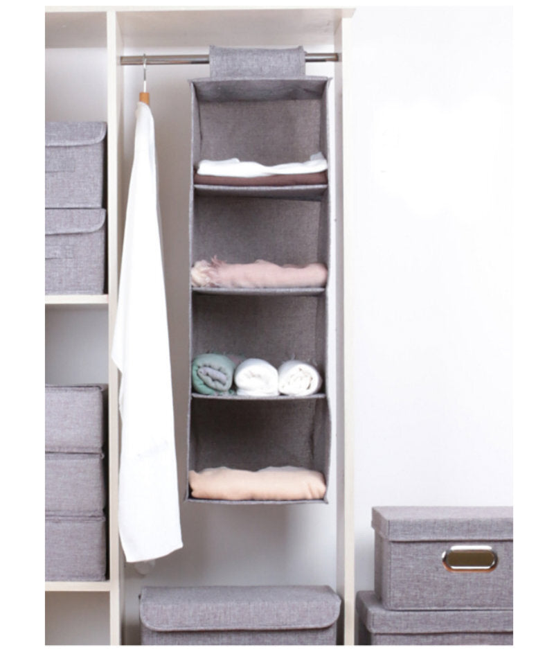 5 Level Wardrobe Cupboard Hanging Organiser