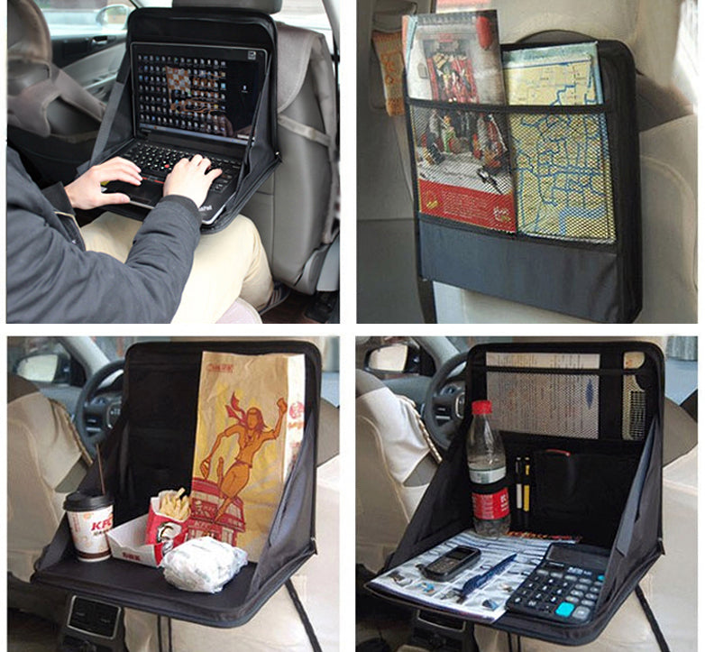 Laptop Holder Bag Car Back Seat Organiser Portable Travel Table