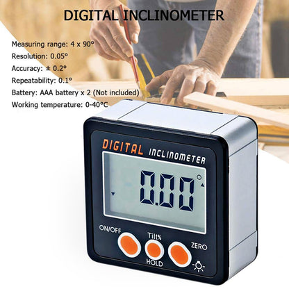 Digital Inclinometer Electronic Protractor Bevel Box Angle Gauge