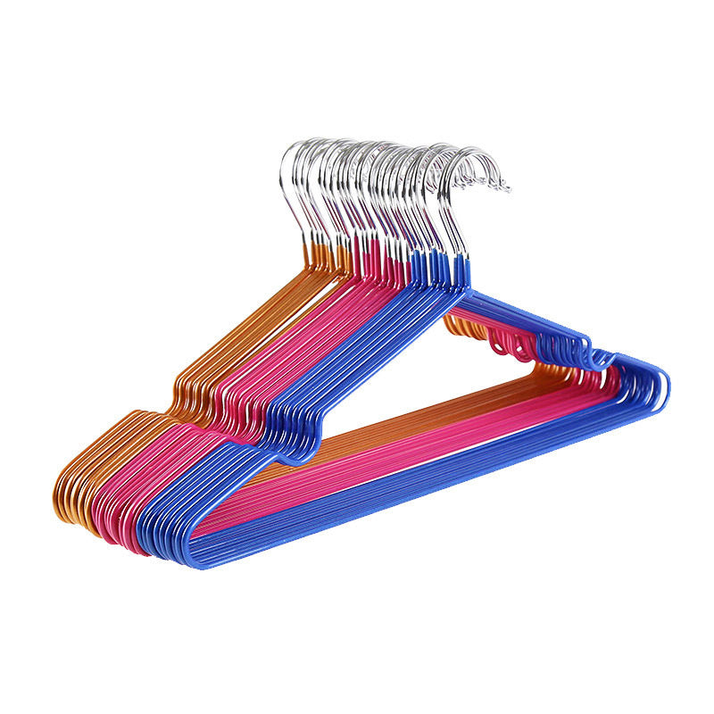 10 x Pack Metal Clothes Coat Hangers - Gold