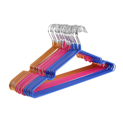 10 x Pack Metal Clothes Coat Hangers - Gold