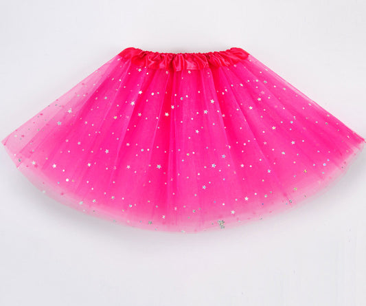 Girl's Princess Star Tutu Skirt (Pink)