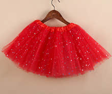 Girl's Princess Star Tutu Skirt (Red)