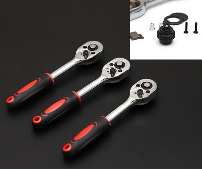 46 PCS Socket Ratchet Screwdriver Torque Wrench Combination Tool Set Repair Kit In Box