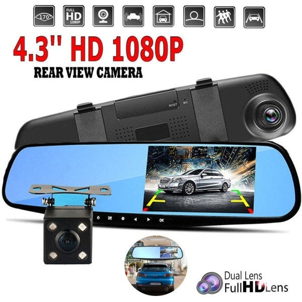 HD 1080P Advanced Reversing Camera Dual Front & Rear Car Dash Cam