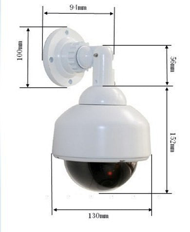 2 x Waterproof Rotatory Simulation Dummy Dome Security Camera