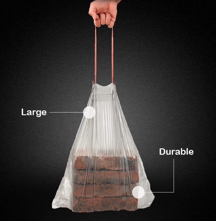 20 x Extra Large Tie Drawstring Rubbish Garbage Bags (60L)