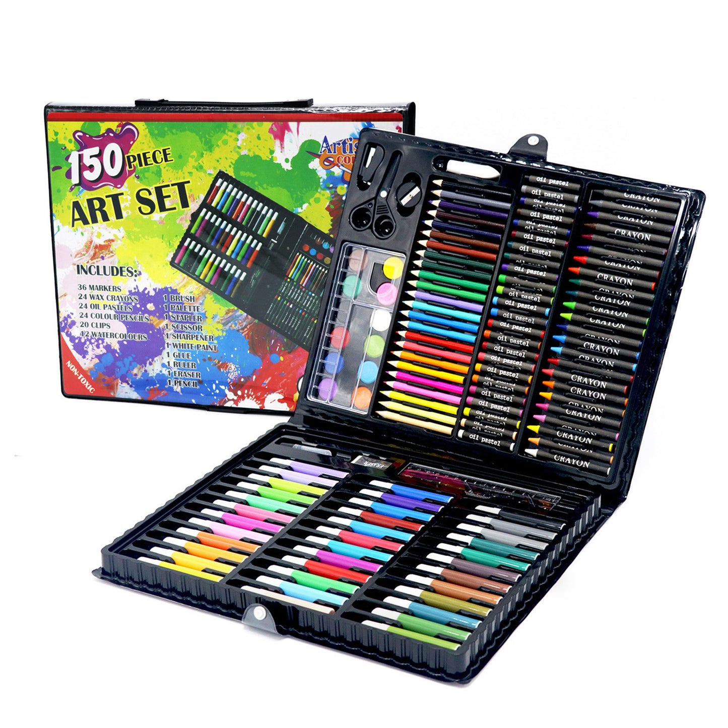 150 PC Drawing Colour Pens Complete Painting Set