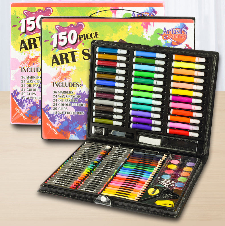 150 PC Drawing Colour Pens Complete Painting Set