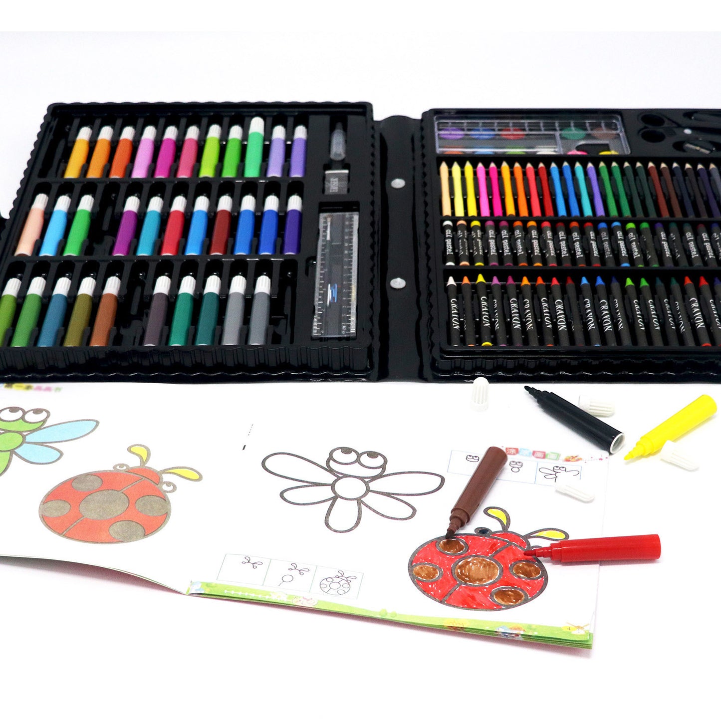 150 PC Drawing Colour Pens Complete Painting Set