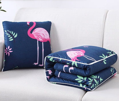 Flamingo Blanket & Cushion 2 in 1