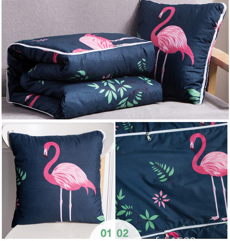 Flamingo Blanket & Cushion 2 in 1