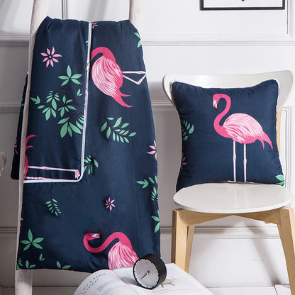 Flamingo Blanket & Cushion 2 in 1