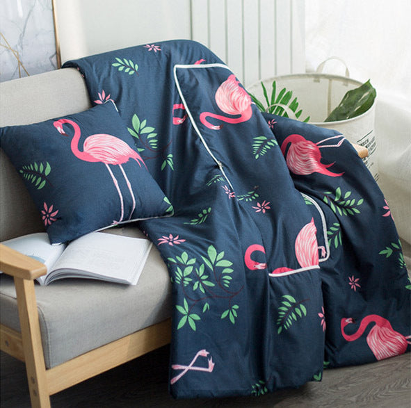 Flamingo Blanket & Cushion 2 in 1