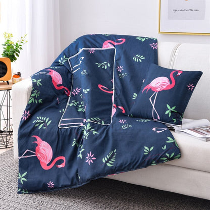 Flamingo Blanket & Cushion 2 in 1