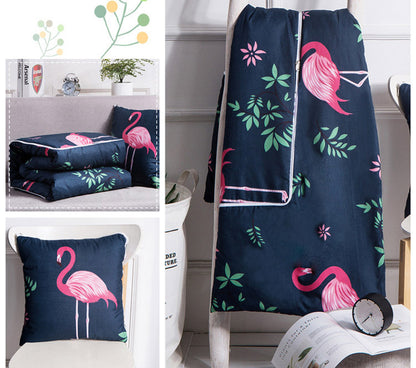 Flamingo Blanket & Cushion 2 in 1