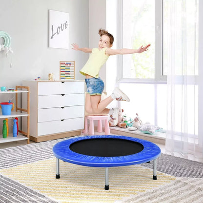 40" Mini Trampoline Home Fitness Gym (Blue)