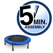 40" Mini Trampoline Home Fitness Gym (Blue)