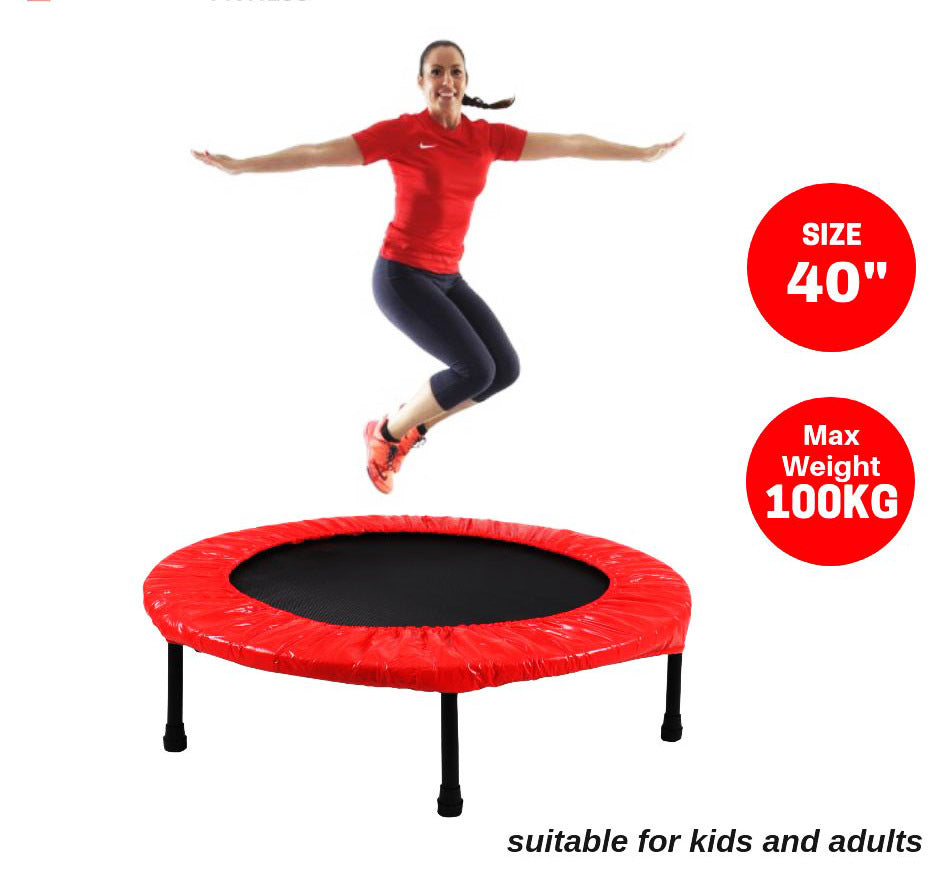 40" Mini Trampoline Home Fitness Gym (Red)