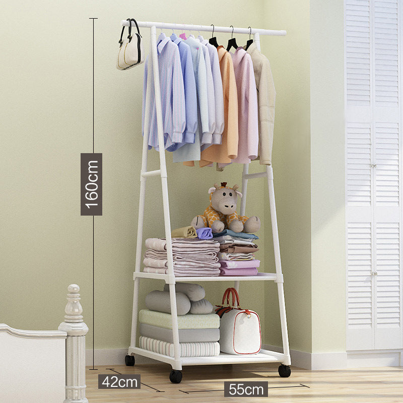 Belle Coat Hanging Stand Wardrobe Clothes Hanger Rack (White)