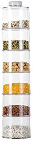 6PC Spice Tower Stack-able Storage Jar Set