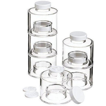 6PC Spice Tower Stack-able Storage Jar Set