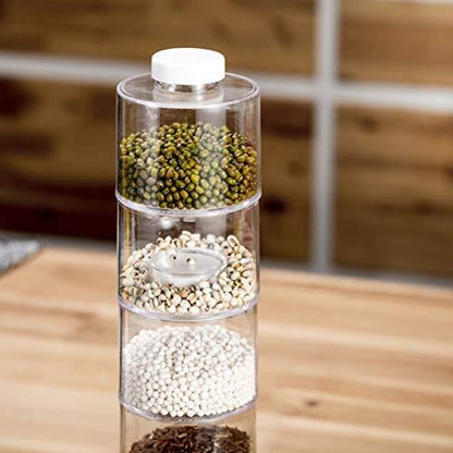 6PC Spice Tower Stack-able Storage Jar Set