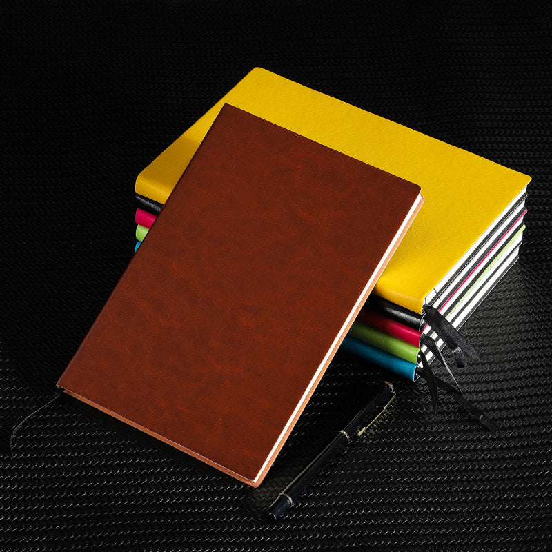 Classic Leather Like Hard Cover Notebook (Black)