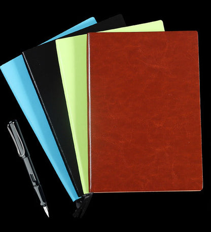 Classic Leather Like Hard Cover Notebook (Black)