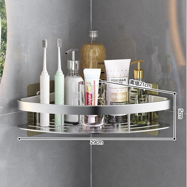 Premium Aluminium Waterproof Corner Shower Shelf Bathroom Storage Organiser