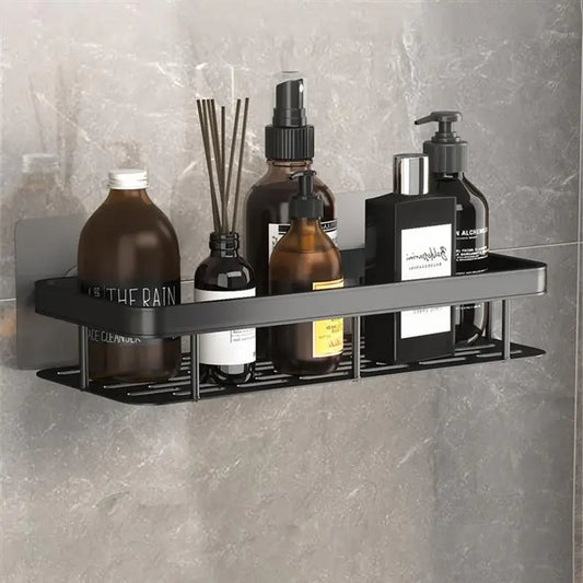 Premium Aluminum Wall Mounted Bathroom Shower Shelf Rustproof Storage Rack