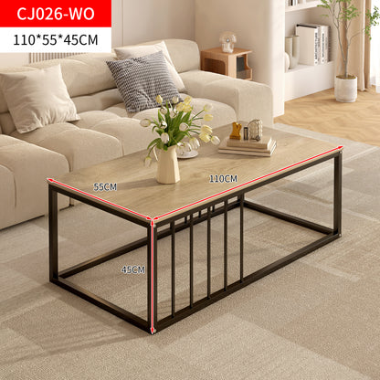 Urban Industrial Modern Wood and Metal Coffee Table Coastal Oak