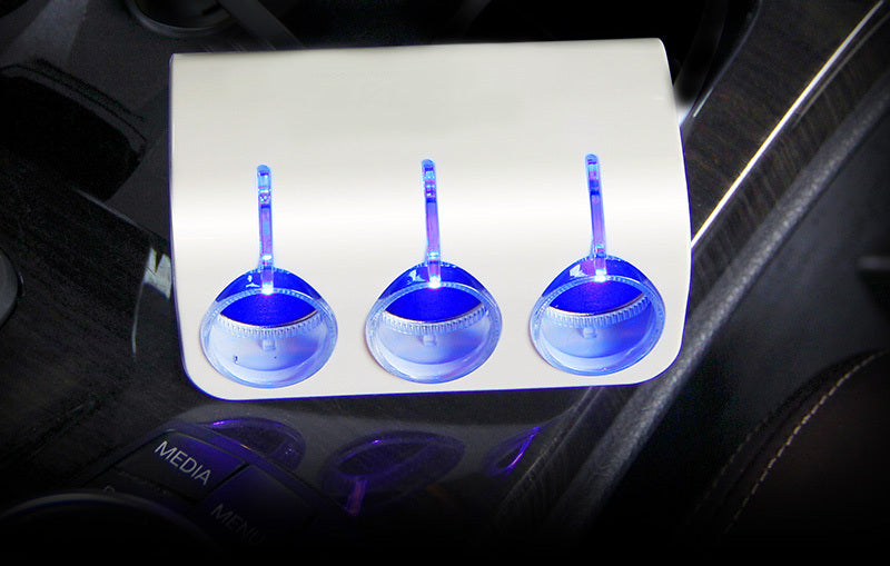 120W 3 Way Car cigarette lighter Splitter + 2 USB