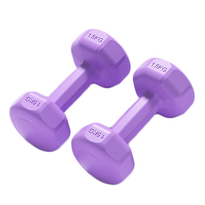 3kg Dumbbell Set 1.5kg Pair Neoprene Fitness Weights Purple