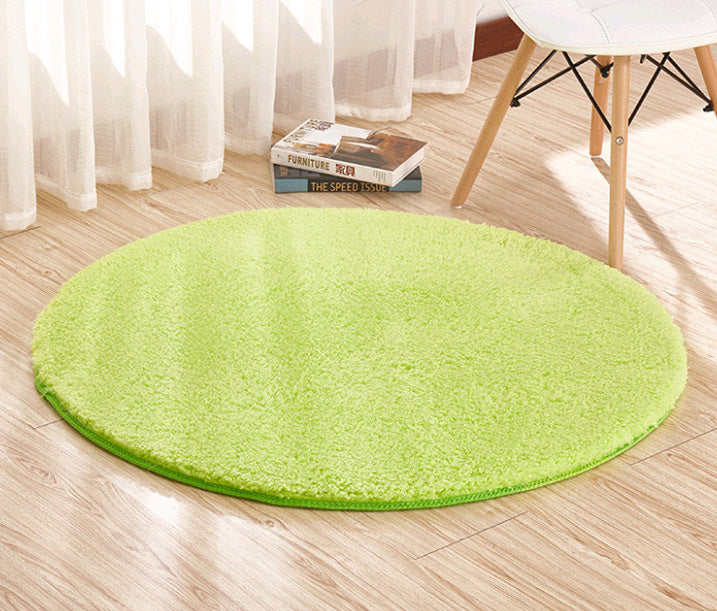 Infinity Round Shag Rug 100cm (Green)