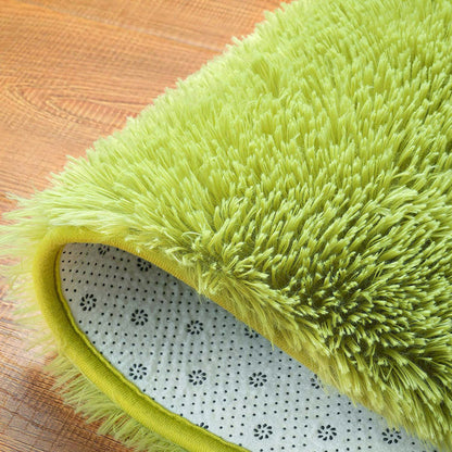 Infinity Round Shag Rug 100cm (Green)