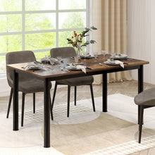 Heritage Industrial Rustic Wood & Metal Dining Table 120cm