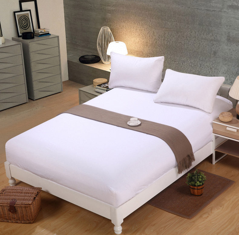 Luxe Home Bedding Fitted Sheet - Queen Size 150cm (White)