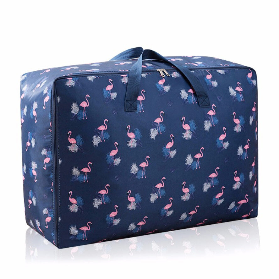 XL Jumbo 100L Flamingo Zipped Storage Luggage Bag